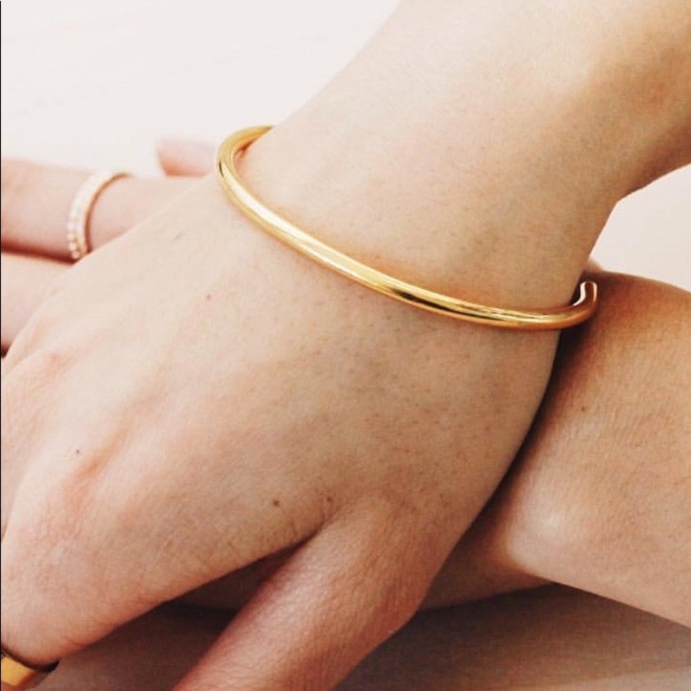 Gold plated bangle